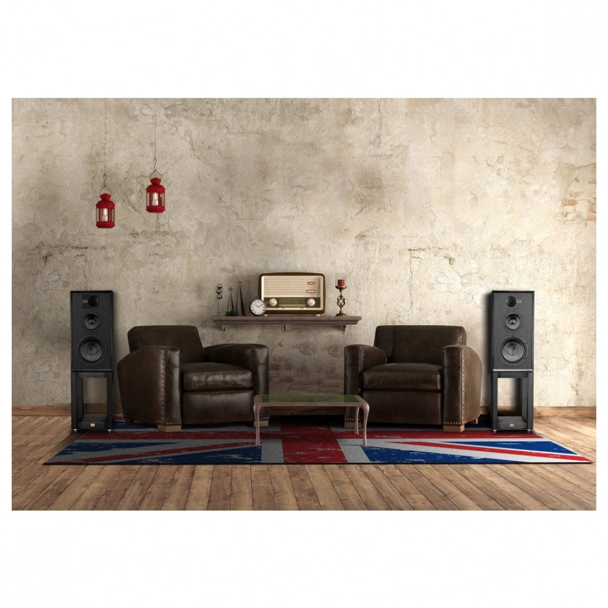 Wharfedale Linton Heritage Standmount Bookshelf Speakers Pair - Black Oak