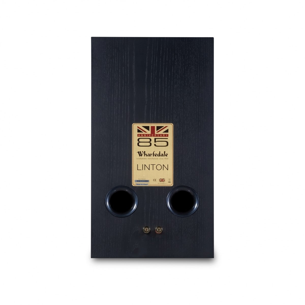 Wharfedale Linton Heritage Standmount Bookshelf Speakers Pair - Black Oak