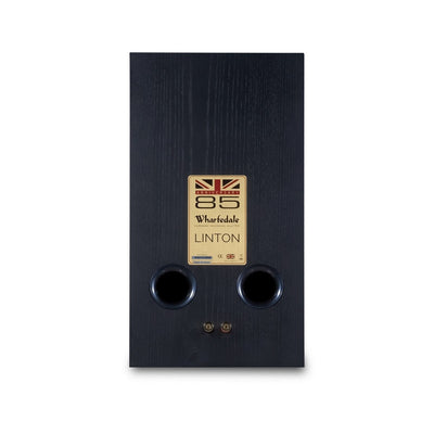 Wharfedale Linton Heritage Standmount Bookshelf Speakers Pair - Black Oak