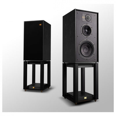 Wharfedale Linton Heritage Standmount Bookshelf Speakers Pair - Black Oak