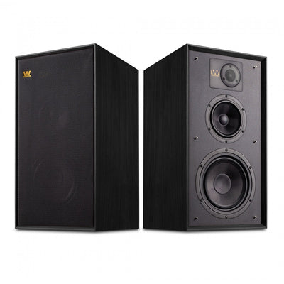 Wharfedale Linton Heritage Standmount Bookshelf Speakers Pair - Black Oak
