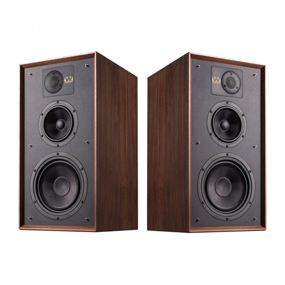 Wharfedale Linton Heritage Standmount Bookshelf Speakers Pair - Walnut