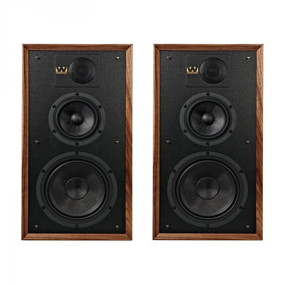 Wharfedale Linton Heritage Standmount Bookshelf Speakers Pair - Walnut