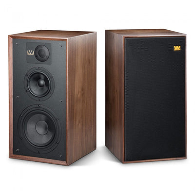 Wharfedale Linton Heritage Standmount Bookshelf Speakers Pair - Walnut