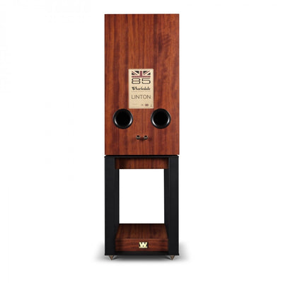 Wharfedale Linton Heritage Standmount Speakers with Matching Stands - Mahogany