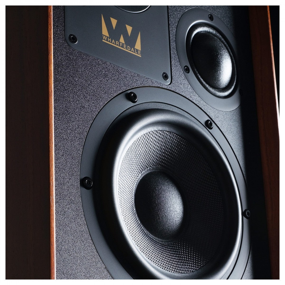 Wharfedale Super Denton Heritage Standmount Bookshelf Speakers Pair - Mahogany