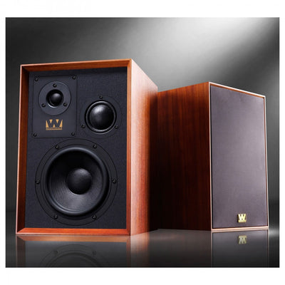 Wharfedale Super Denton Heritage Standmount Bookshelf Speakers Pair - Mahogany