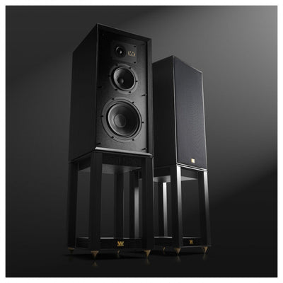 Wharfedale Super Linton Heritage Standmount Bookshelf Speakers Pair - Black Oak