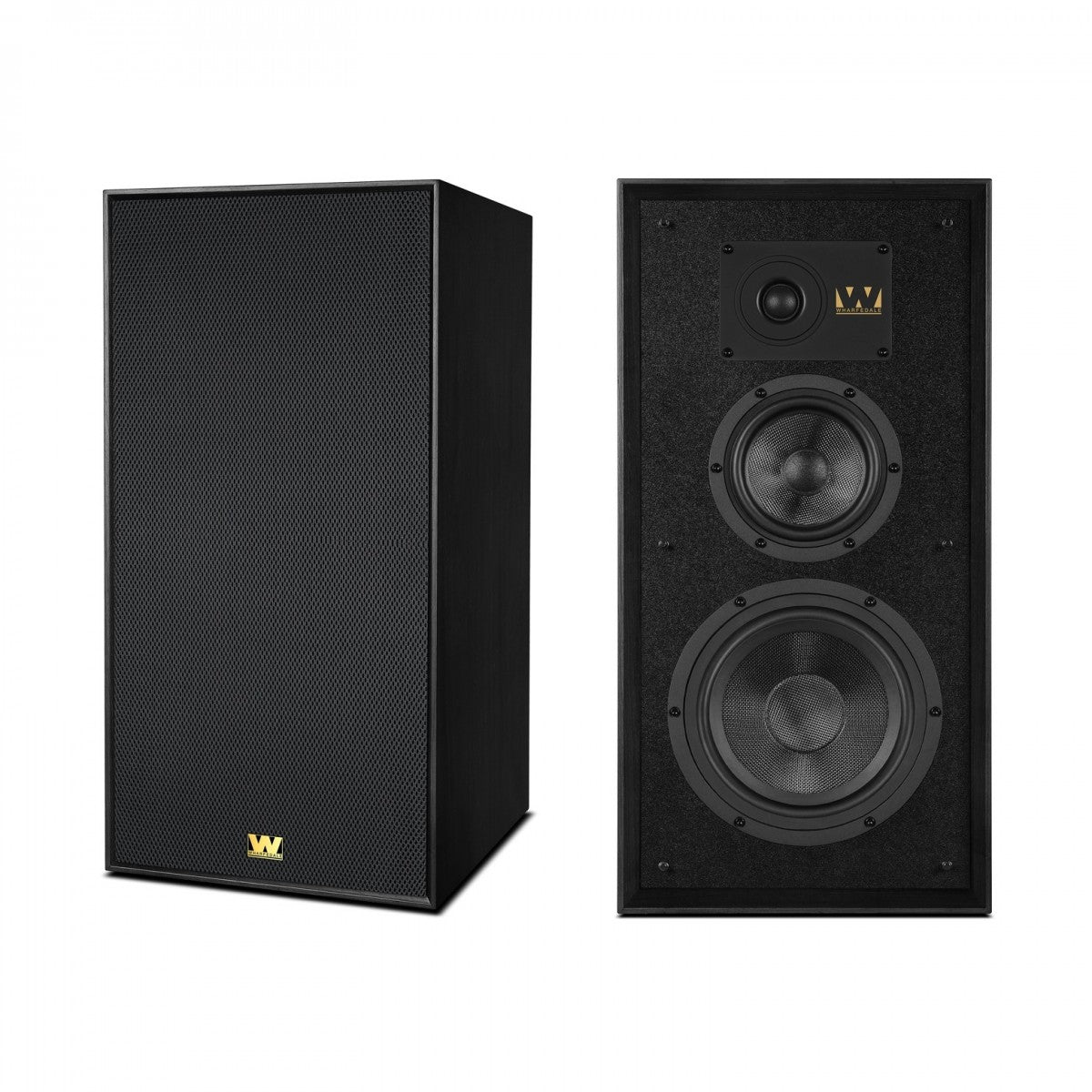 Wharfedale Super Linton Heritage Standmount Bookshelf Speakers Pair - Black Oak