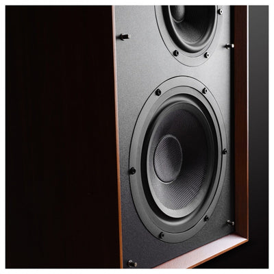 Wharfedale Super Linton Heritage Standmount Bookshelf Speakers Pair - Mahogany