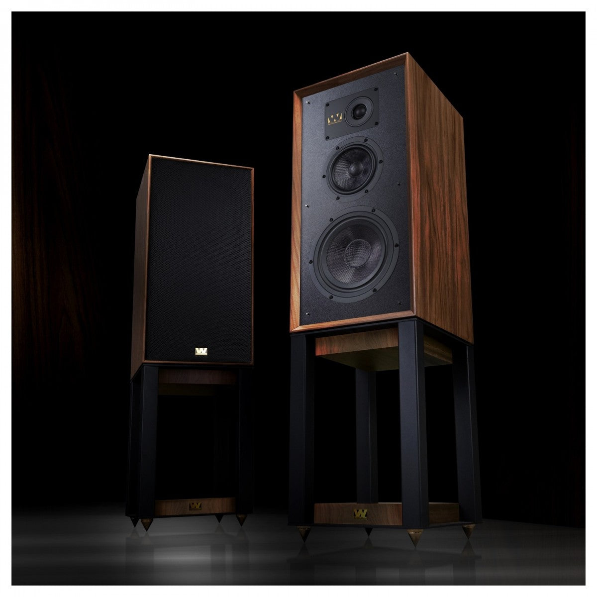 Wharfedale Super Linton Heritage Standmount Bookshelf Speakers Pair - Mahogany
