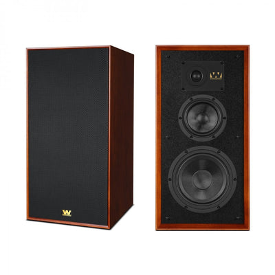Wharfedale Super Linton Heritage Standmount Bookshelf Speakers Pair - Mahogany