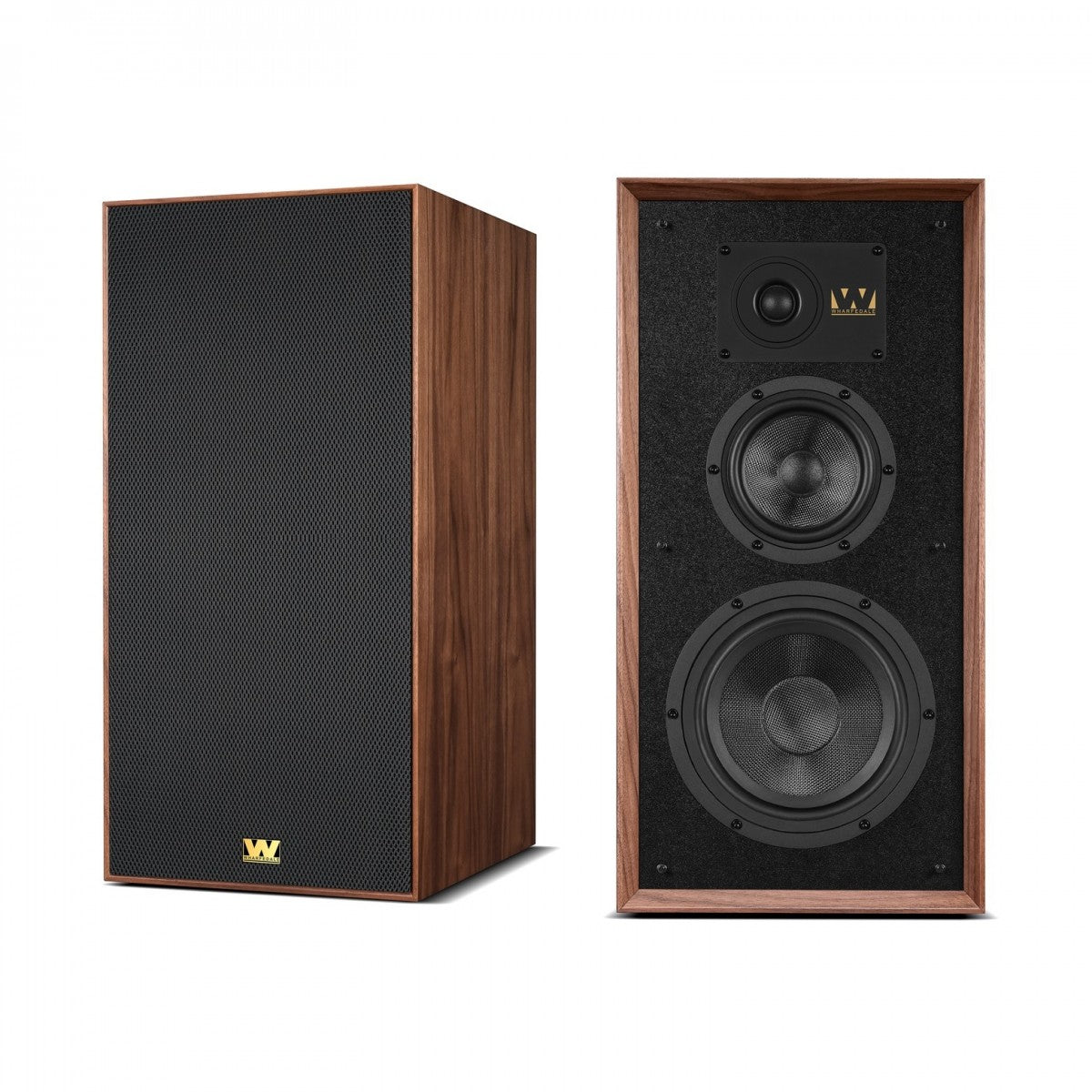 Wharfedale Super Linton Heritage Standmount Bookshelf Speakers Pair - Walnut