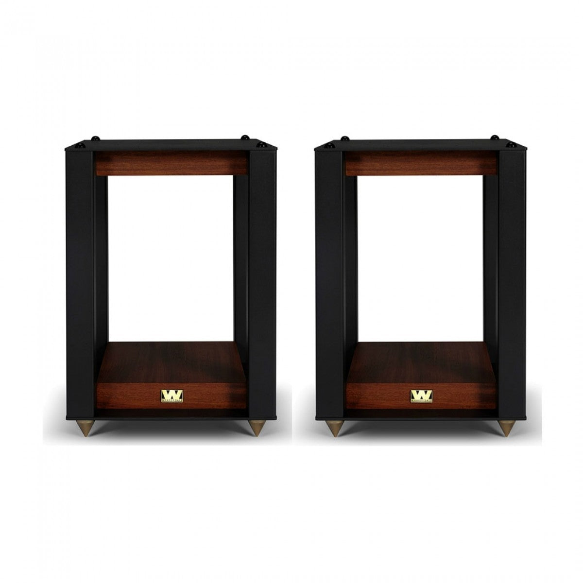 Wharfedale Super Linton Heritage Standmount Speakers with Matching Stands - Mahogany