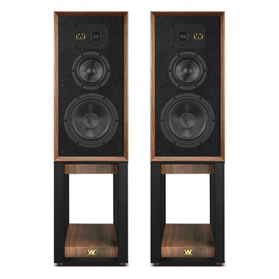 Wharfedale Super Linton Heritage Standmount Speakers with Matching Stands - Walnut