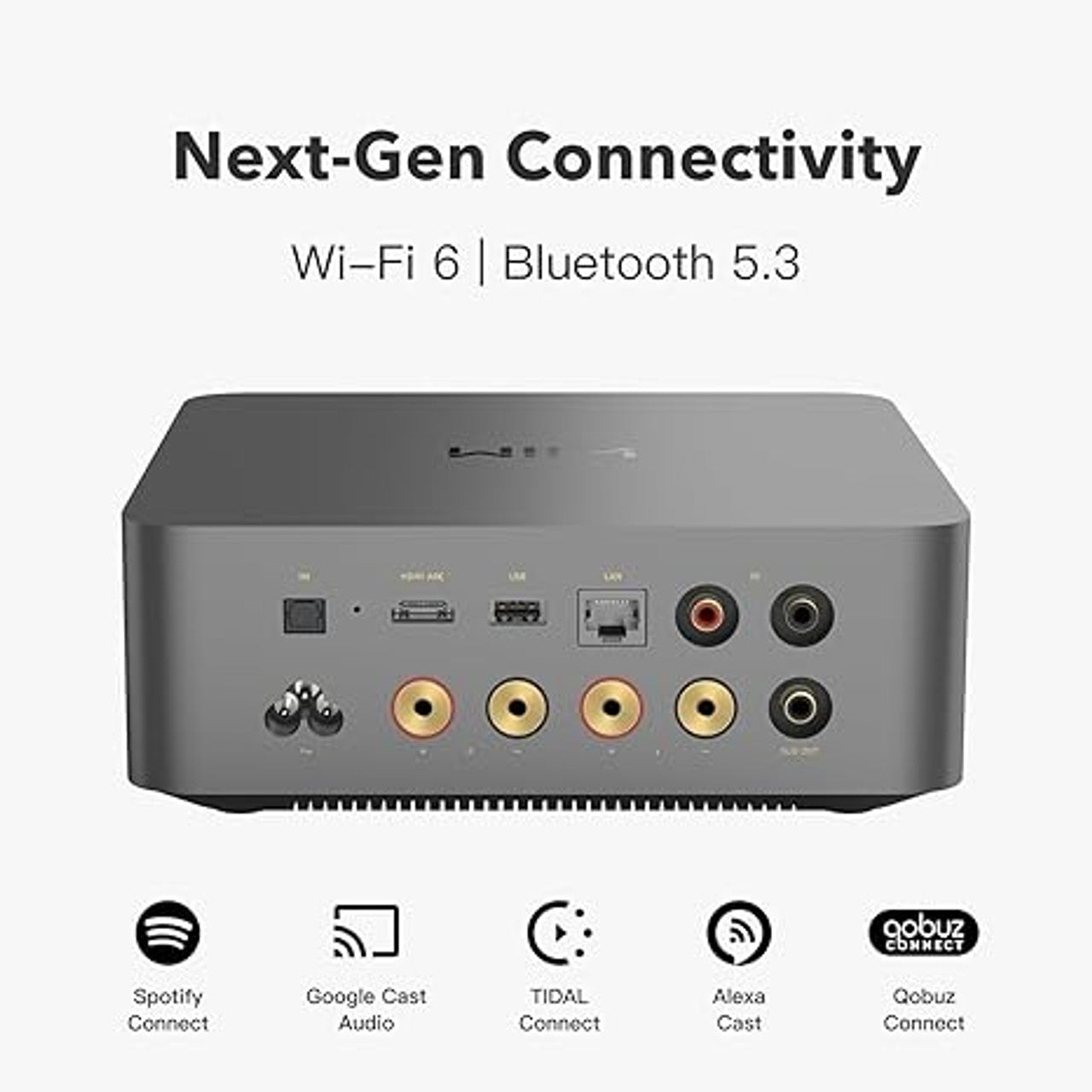 WiiM AMP ULTRA 100W High-Performance Streaming Amplifier Space Grey