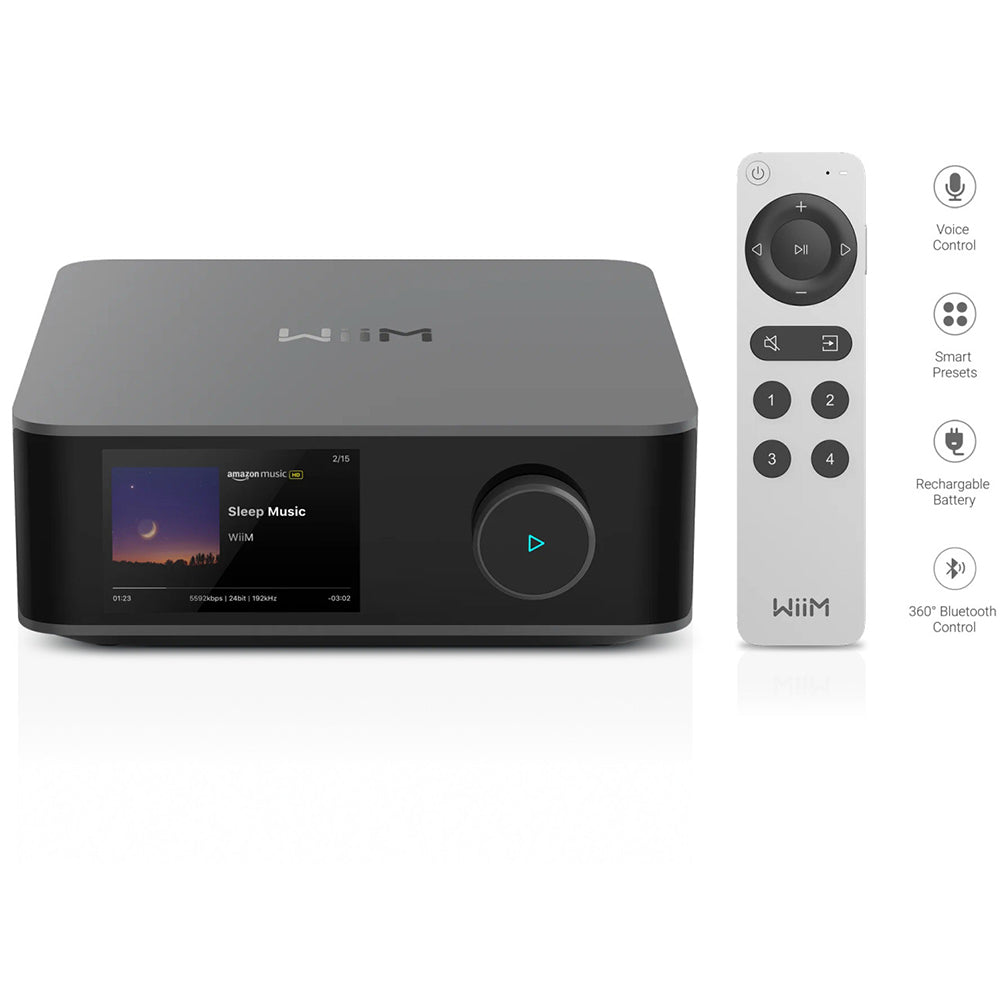 WiiM AMP ULTRA 100W High-Performance Streaming Amplifier Space Grey