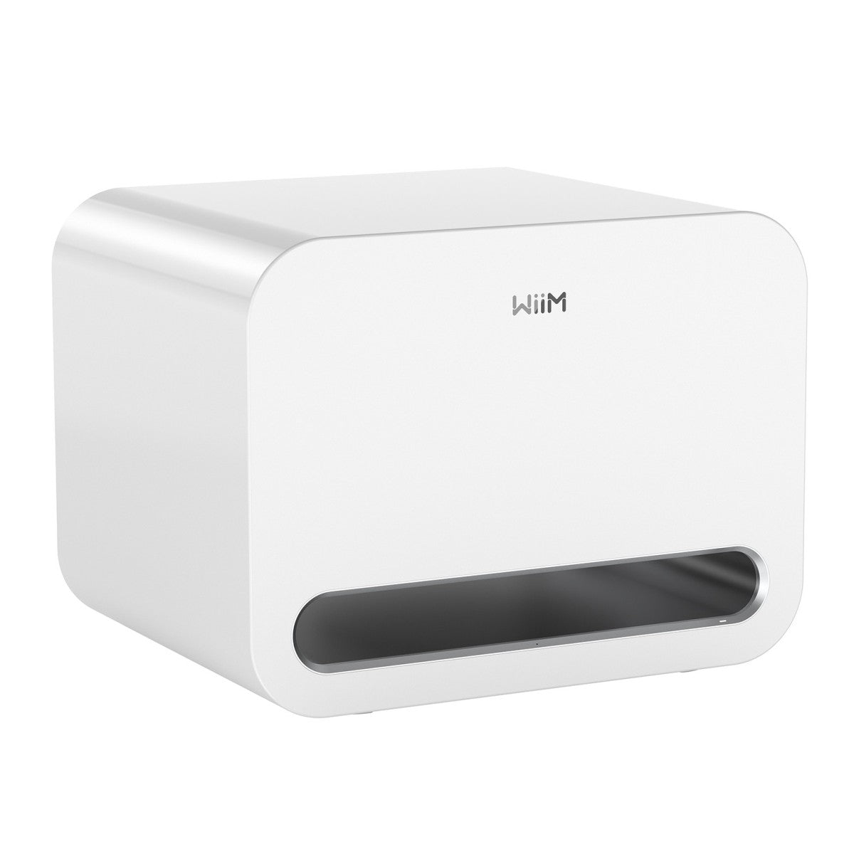 WiiM AMP ULTRA Streaming Amp Silver with WiiM Sound Mulitroom Speakers Pair & Sub Pro Subwoofer White HiFi Package