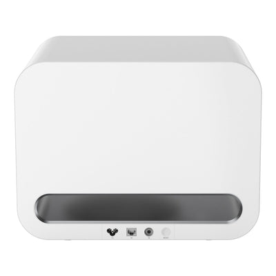 WiiM AMP ULTRA Streaming Amp Silver with WiiM Sound Mulitroom Speakers Pair & Sub Pro Subwoofer White HiFi Package