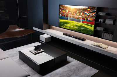 WiiM Bar 3.0.2 Dolby Atmos and DTS:X Soundbar with Touchscreen Display - Gloss Black