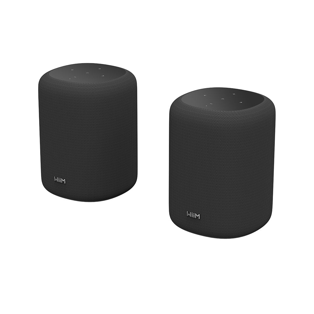 WiiM Sound Lite Wireless Multiroom Smart Speaker Twin Pack - Black