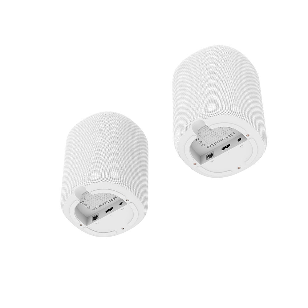 WiiM Sound Lite Wireless Multiroom Smart Speaker Twin Pack - White