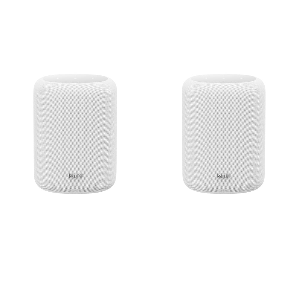 WiiM Sound Lite Wireless Multiroom Smart Speaker Twin Pack - White