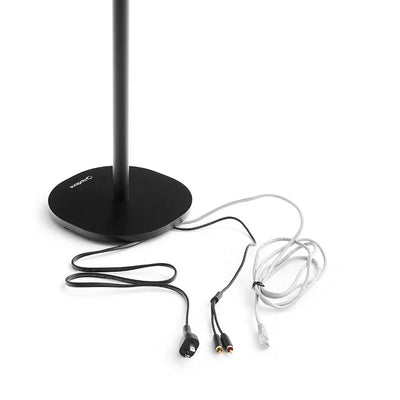 WiiM Sound Lite Wireless Smart Speaker with WiiM NorStone Floor Stand (Single) - Black