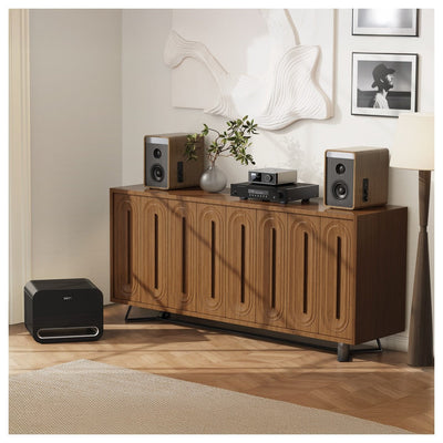 WiiM Sub Pro 8 Inch 250W Wireless Smart Subwoofer with Wi-Fi & Bluetooth - Black