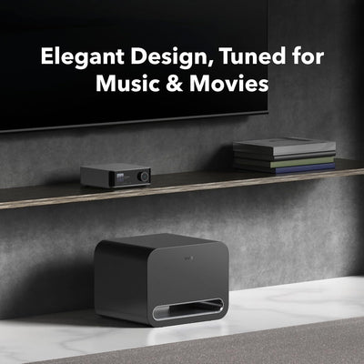 WiiM Sub Pro 8 Inch 250W Wireless Smart Subwoofer with Wi-Fi & Bluetooth - Black