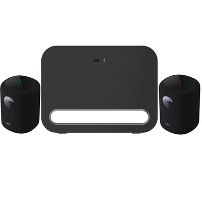 WiiM Sub Pro Wireless Subwoofer with WiiM SOUND Wireless Multiroom Smart Speakers Pair - Black