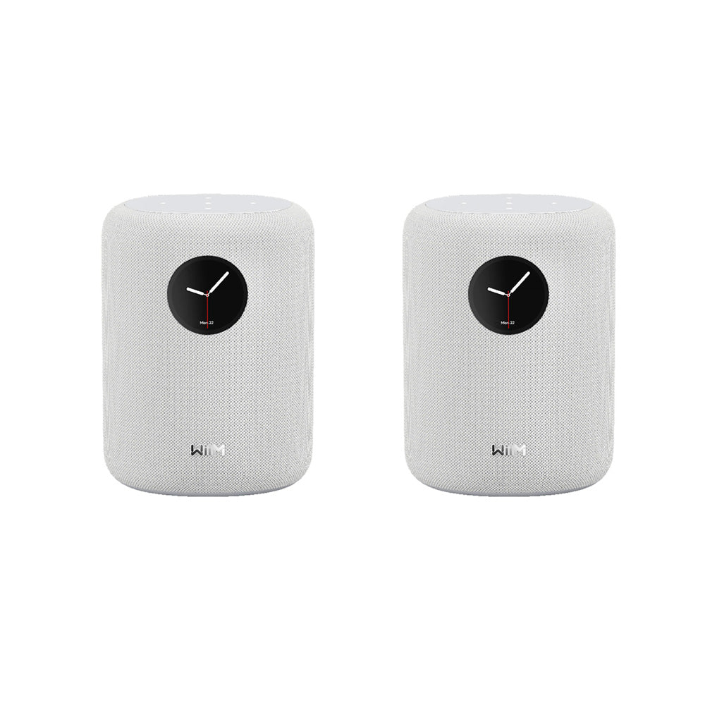WiiM Sub Pro Wireless Subwoofer with WiiM SOUND Wireless Multiroom Smart Speakers Pair - White