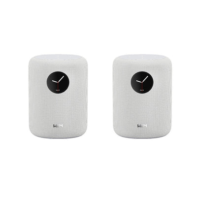 WiiM Sub Pro Wireless Subwoofer with WiiM SOUND Wireless Multiroom Smart Speakers Pair - White