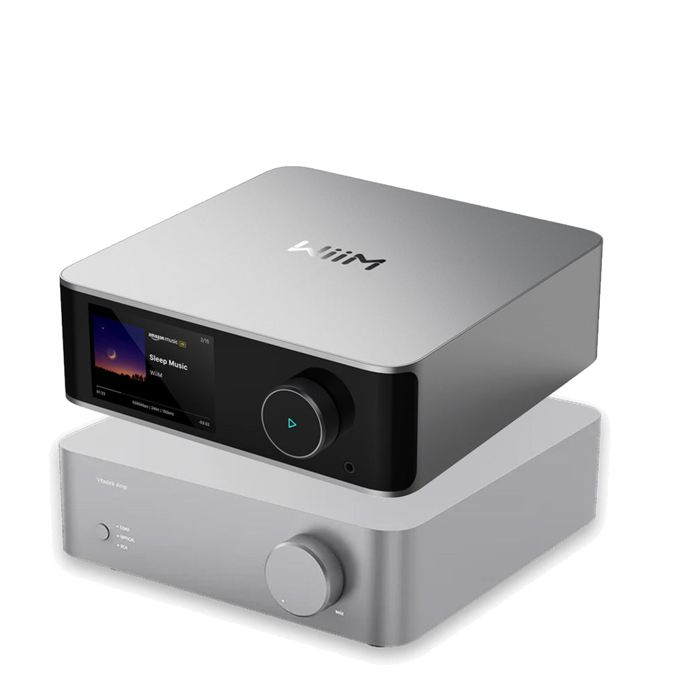 WiiM Vibelink Amp High-Performance Stereo Amplifier with ULTRA Music Streamer Silver