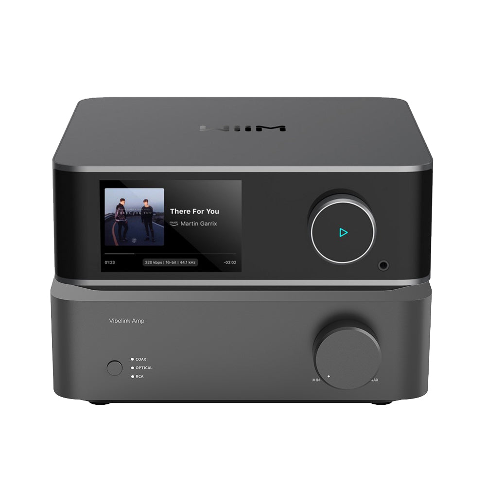 WiiM Vibelink Amp High-Performance Stereo Amplifier with ULTRA Music Streamer Space Grey