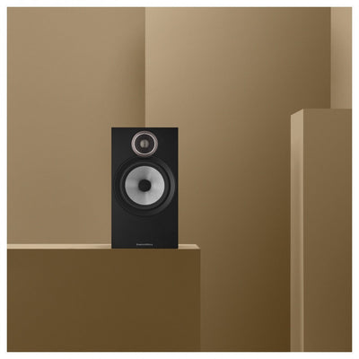 Yamaha AS501 Integrated Amplifier with Bowers & Wilking 606 S3 Standmount Speakers Pair Black HiFi Package