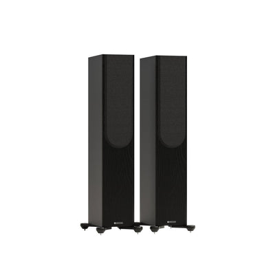 Yamaha AS501 Integrated Amplifier with Monitor Audio Bronze 300 7G Floorstanding Speakers Pair Black HiFi Package
