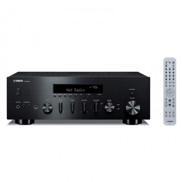 Yamaha R-N600A Network Stereo Receiver and CD-S303 CD Player Black HiFi Package